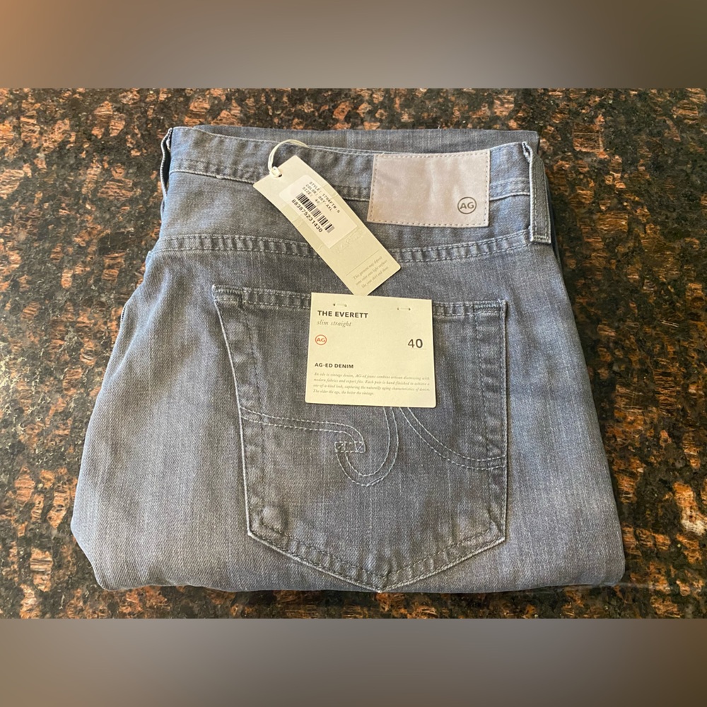 AG adriano goldschmied AG-ED the Everett Slim Straight size 40R mens Dark Gray - Picture 4 of 7